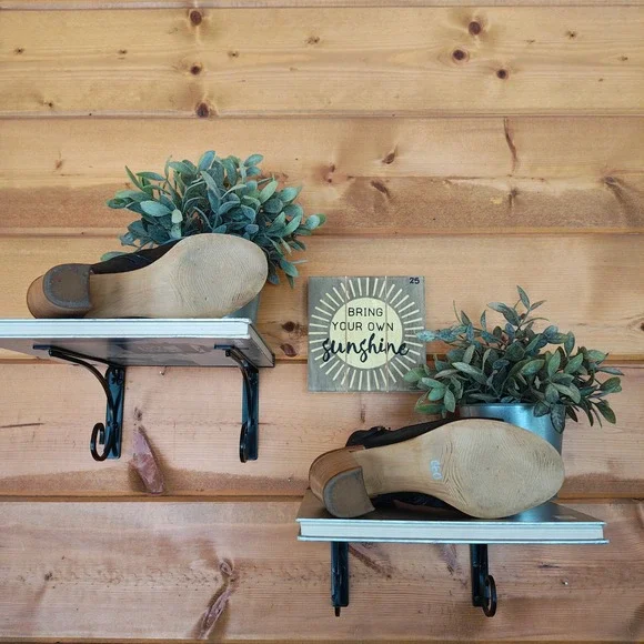 Miz Mooz Summer Peep Toe Block Heel Black Leather Sandal Ankle Booties Sz 37/6.5 - Picture 7 of 10